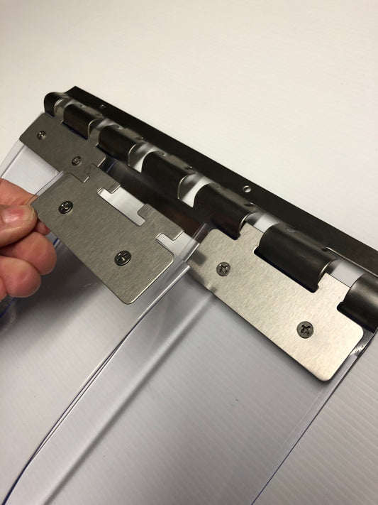 Budget S/Steel Head Rail Top Beam for DIY Strip Doors -1000mm