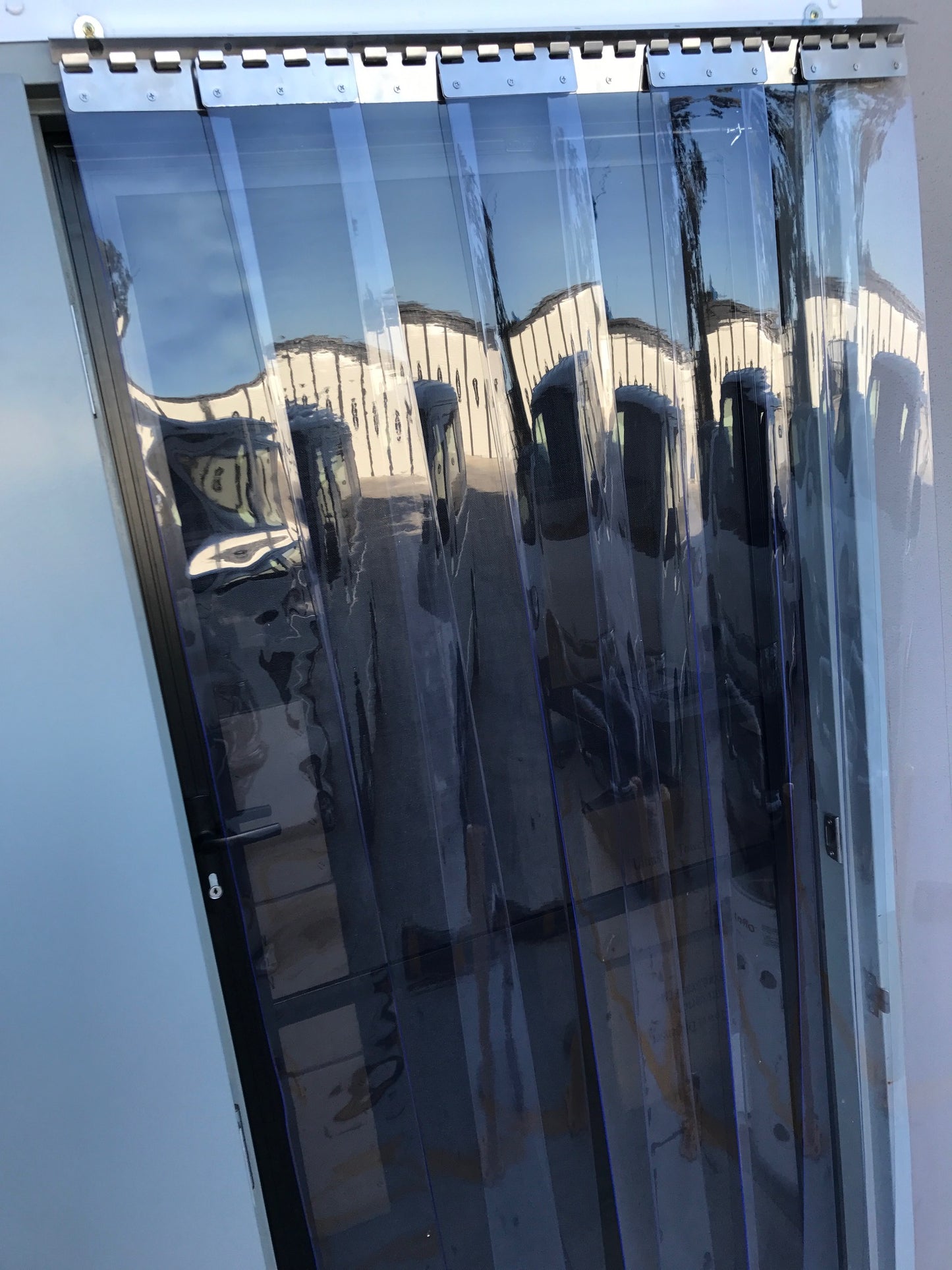 980mmx2100mm Stainless Steel Hook on/off PVC Strip Door