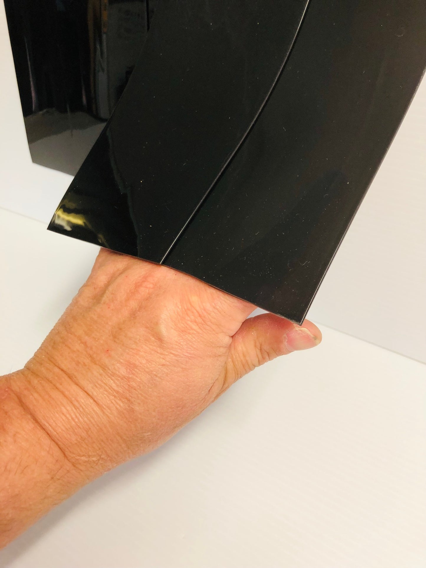 100% Black Blockout PVC Strip Door 900mm wide x 2020mm long (200mm wide PVC)