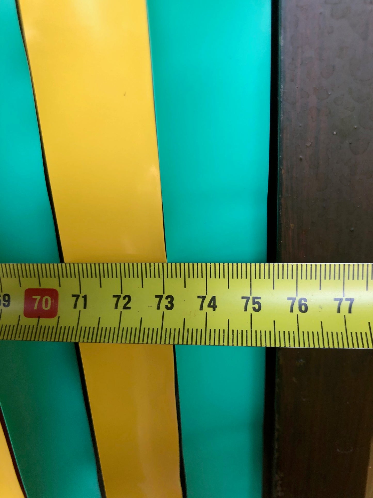 Budget Insect Fly Retro Style Door 86cmx200cm Green & Yellow Strips
