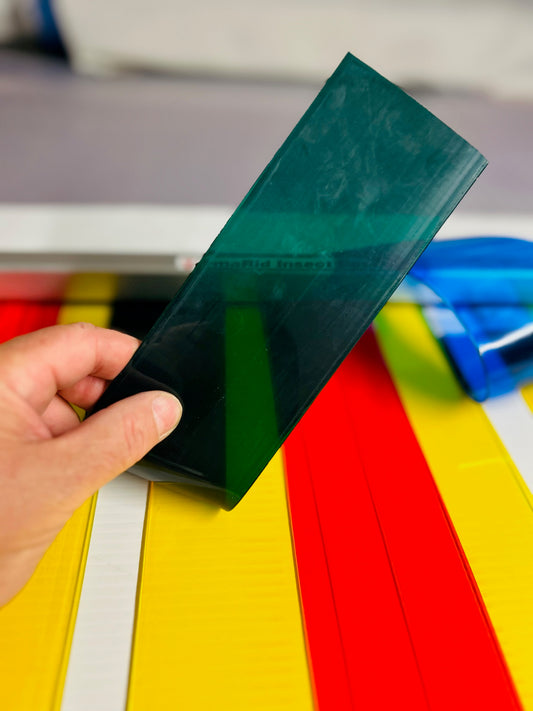 RED AND GREEN Colour Strip Door 860mmw x 2000mm long (New/Seconds Stock)