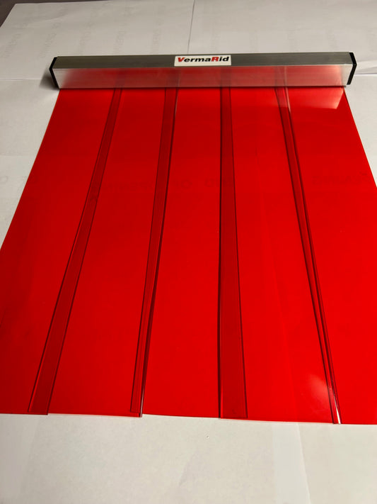 RED Colour Strip Door 860mmw x 2000mm long (New/Seconds Stock)