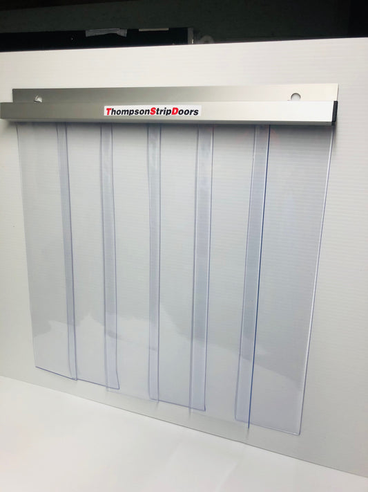 PVC STRIP DOOR 900mm wide x 2100mm long in 150mm wide x 2mm PVC
