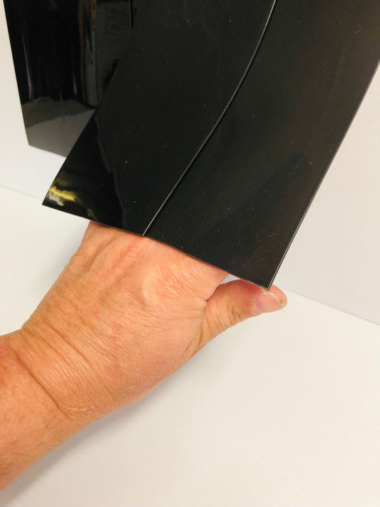 100% Black Blockout PVC Strip Door 900mm wide x 2020mm long (200mm wide PVC)